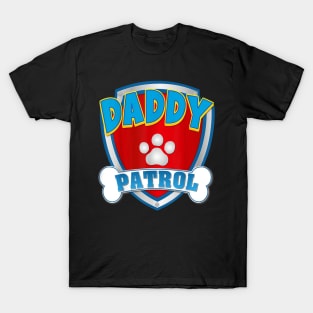 Daddy Of The Birthday Boy Girl Dog Paw Family Matching T-Shirt